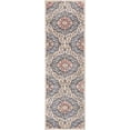 thumbnail image 2 of Well Woven Miro Nantes Medallion Oriental Botanical Beige Blue Vintage Distressed 2'3" x 7'3" Runner Area Rug, 2 of 8
