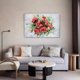 thumbnail image 5 of Póster de lienzo con diseño de flores de amor, decoración para dormitorio, paisaje deportivo, decoración para oficina, regalo, estilo marco, 16 x 24 pulgadas (40 x 60 cm), 5 of 8