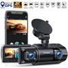 TOGUARD Front and Inside Dual Dash Camera 4K Car Dash Cam with WiFi and GPS 3.16" Display, 170° Wide Angle, IR Night Vision, Support 256GB Max, Black