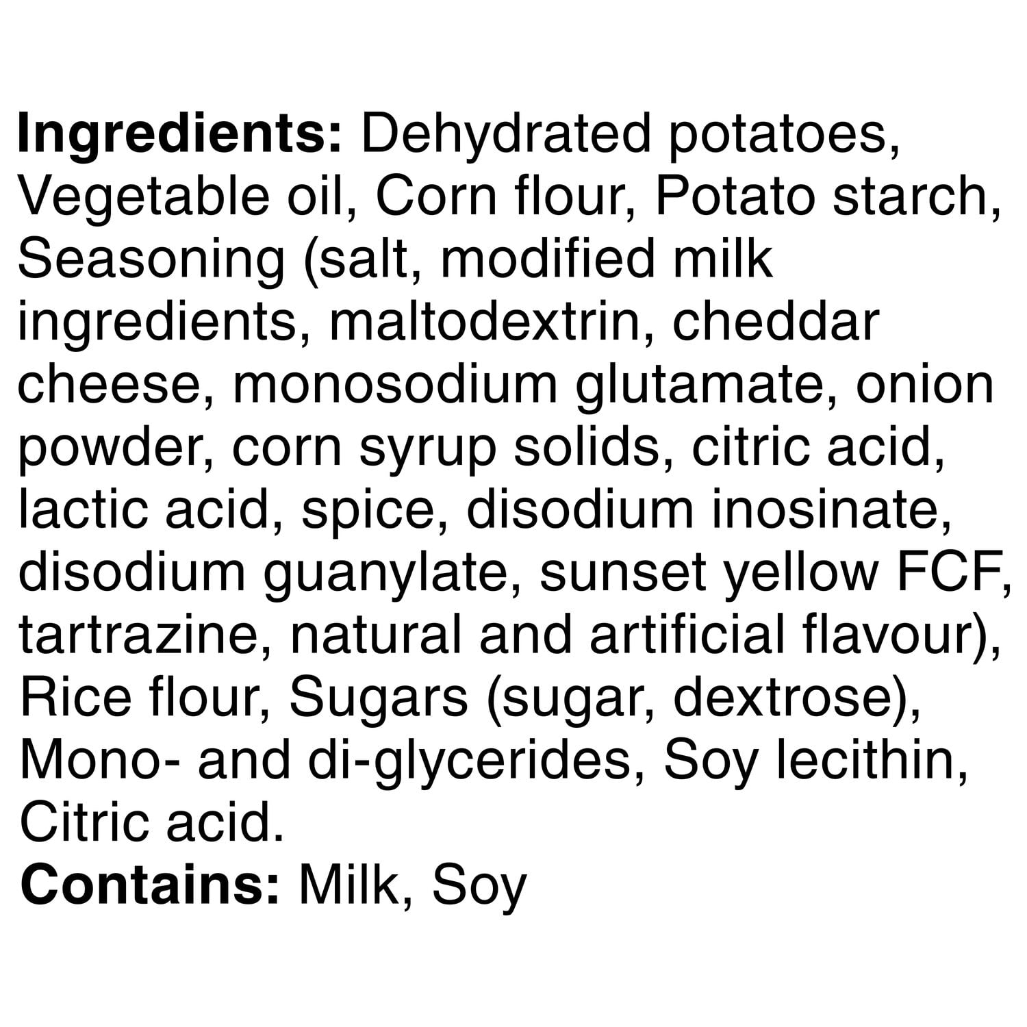 Lay's STAX Cheddar flavoured Potato Crisps, 155 g.