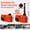 Orange + Plastic, variant on 15 Amp Electric Wood Chipper Shredder with Wheels, 60L Collection Bag, Double Sided Blade System, Auto Shut-Off for Garden Waste, Green