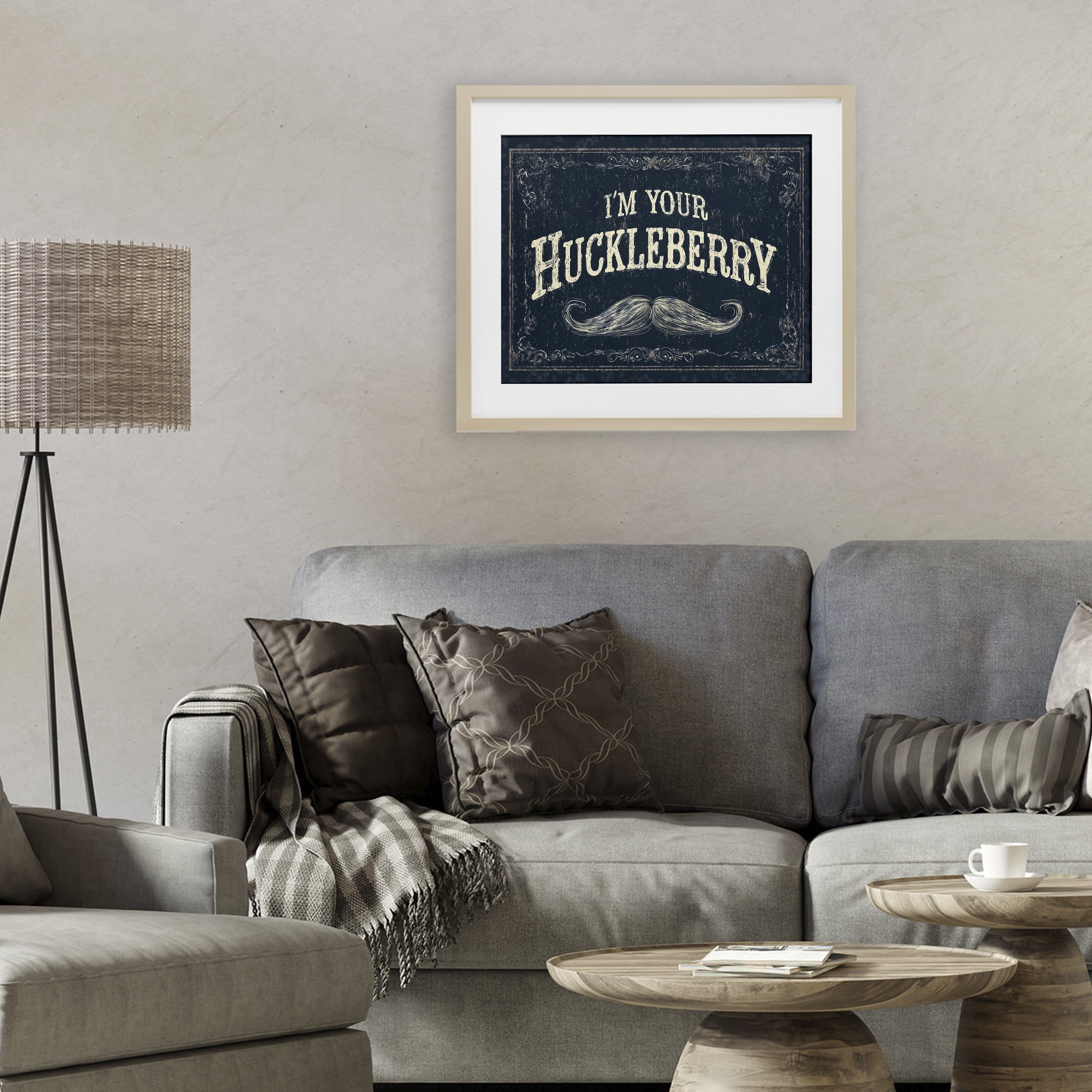 Stupell Industries I'm Your Huckleberry Birch Framed Print Under Glass, design by Arlington Prints