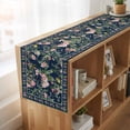 thumbnail image 6 of Table Runners 36 Inches Long Dress Scarves, Navy Blue Flowers Farmhouse Kitchen/Dining Table Runner, Short Coffee Tablerunners, Spring Floral Elegant Pastoral Botanical 13x36 Inch, 6 of 9
