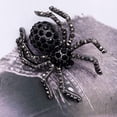thumbnail image 4 of Lunfar Black Spider Crystal Rhinestone Gothic Brooch Pin, 4 of 4