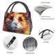 thumbnail image 4 of Disketp Oil Painting Colorful Hamster Bolsa Térmica Estampada, Bolsa Térmica Aislante para Almuerzo, Playa y Campamento, 4 of 6
