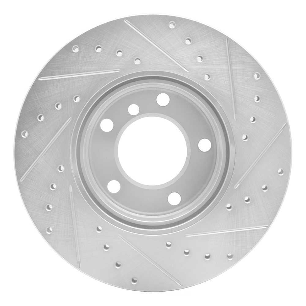 Dynamic Friction Company 631-31043L DFC Brake Rotor - Drilled And Slotted - Silver