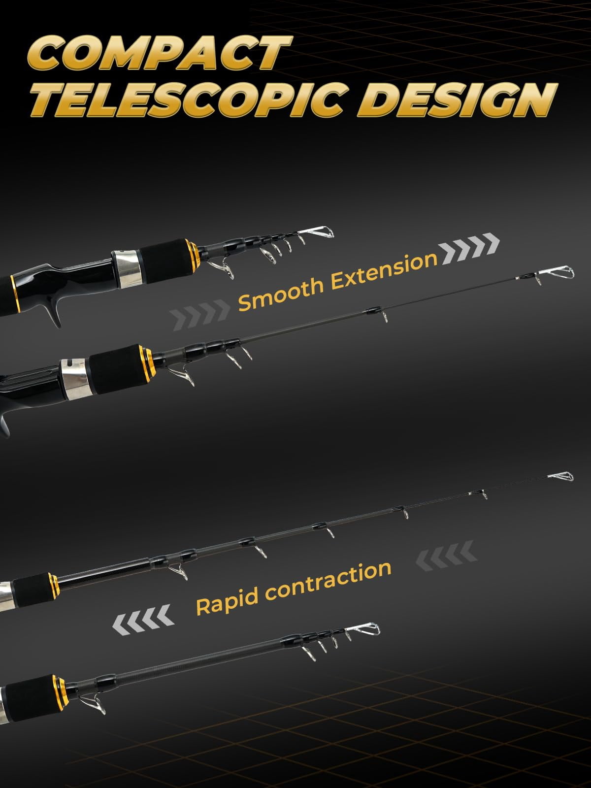 Fishing Rods  Carbon Fiber Spinning & Casting Poles Saltwater Resistant Guides 6'/7'/8'/9'/10'/12'-portable 2/3/4/-piece Telescopic Designs Cork/eva Grip For Bass Trout Inshore Surf