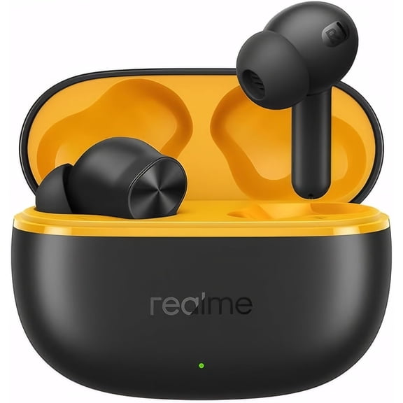 Realme T110 Wireless Earbuds Earphone,Wireless Charging, Bluetooth 5.4,Lightweight in-Ear Buds, 10mm Dynamic Bass Driver,Black