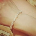 thumbnail image 3 of EOEMY Womens Fashion 925 Silver Rope Chain Bracelet Charm Rhinestone Jewelry Gift Us., 3 of 9