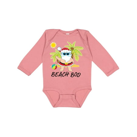 

Inktastic Beach Bod-summer Santa Gift Baby Boy or Baby Girl Long Sleeve Bodysuit
