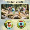 thumbnail image 6 of LeeQinersw 1:64 Miniature Figures Miniature People Figurines Hiking Collectibles Decorative 4pcs, 6 of 9