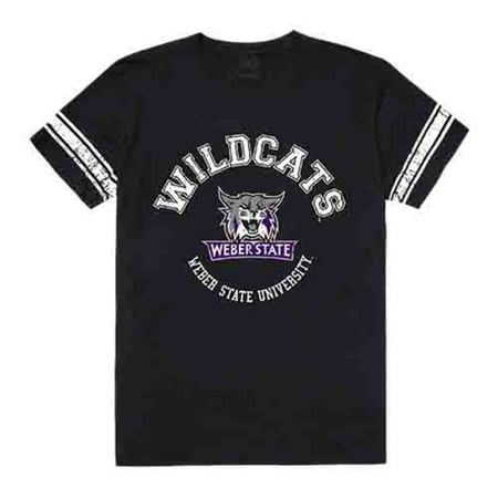 - Weber State University Wildcats Men's Football Tee T-Shirt Black XL