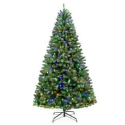 Hykolity 6.5 ft Prelit Christmas Tree, Artificial Christmas Tree with 350 Color Changing LED Lights, 1100 Tips, 10 Color Modes