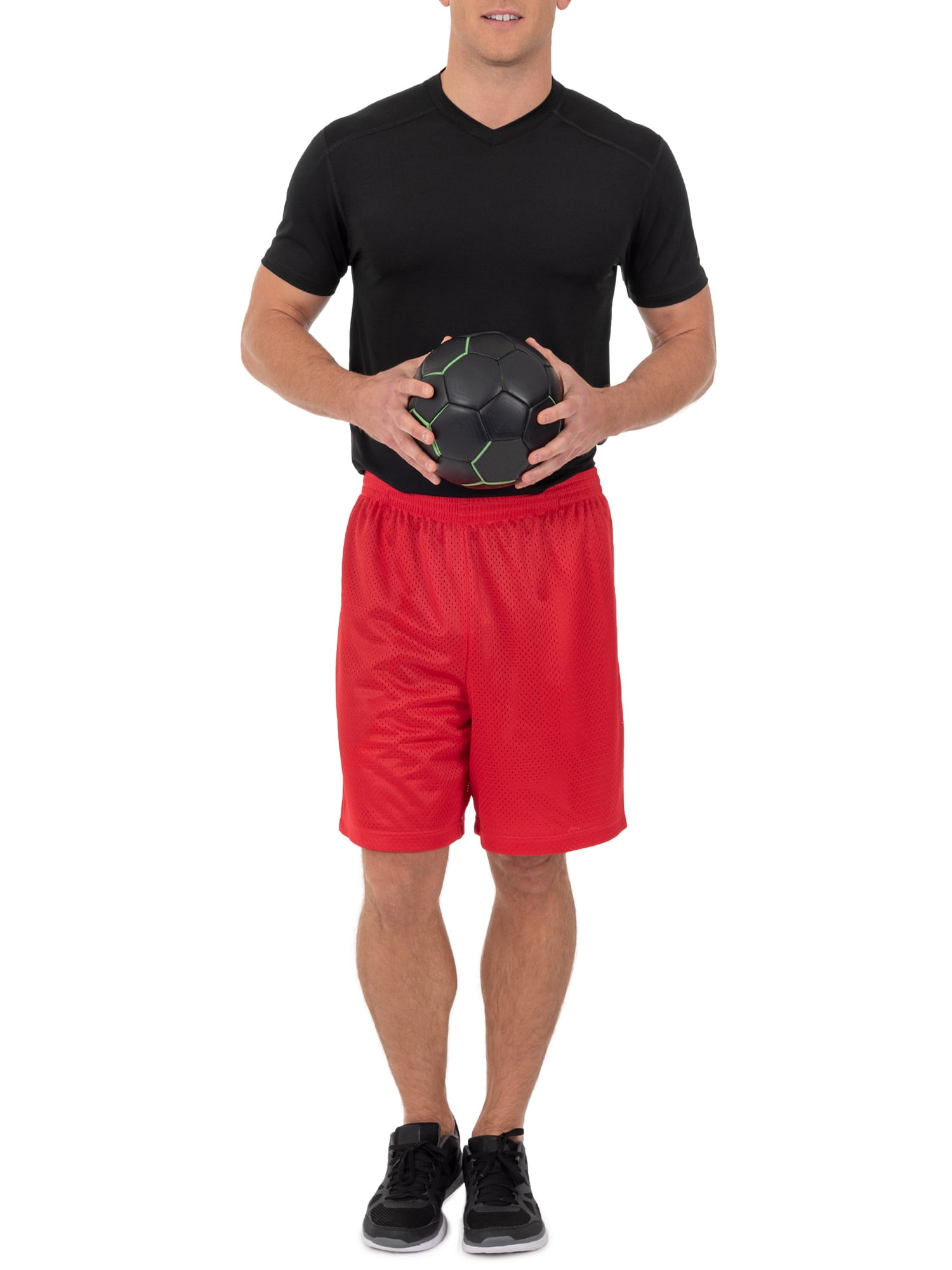 Athletic Works Men's 8" Active Ricehole Mesh Shorts, 2-Pack, up to 3XL
