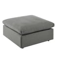 thumbnail image 2 of Modway Commix Overstuffed Outdoor Patio Ottoman in Charcoal, 2 of 4