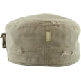 thumbnail image 4 of Vintage Distressed Cadet Army Military Fitted Botton Cap Basic Everyday Castro Radar Hat, 4 of 6