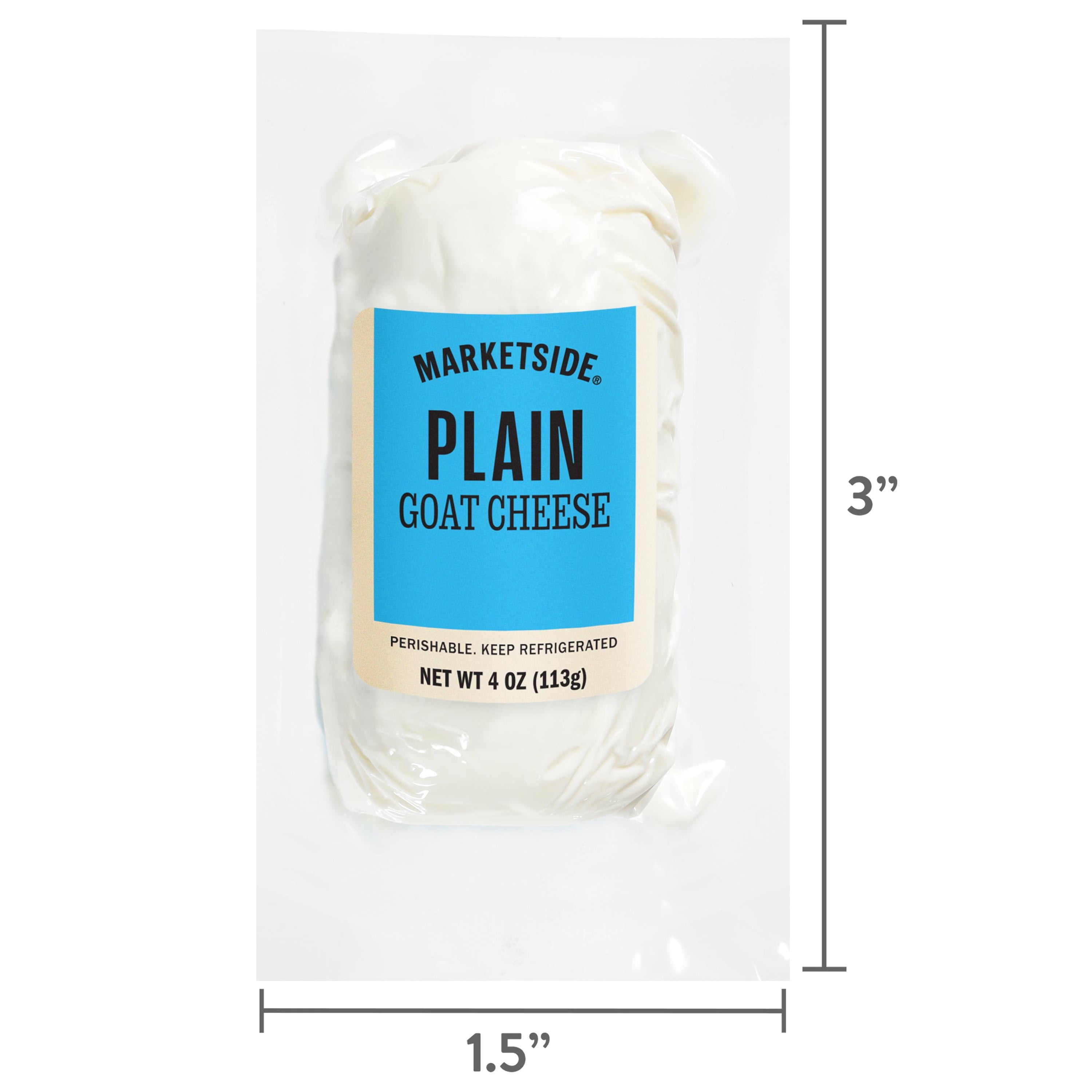 Marketside Plain Goat Cheese, 4 oz