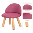 thumbnail image 3 of Oumilen Upholstered Kids Indoor Accent Chair with Wooden Legs, Pink Linen, 3 of 8