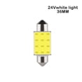 thumbnail image 4 of sweethay Luz Interior Universal para coche, luz de lectura para puerta, lámpara trasera, pieza de repuesto, iluminación de alto brillo montada Bombillas para automóviles Luz blanca de 24V 36MM, 4 of 6