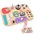 thumbnail image 1 of Juguetes sensoriales de madera Busy Board Potatomato Montessori para niños pequeños, 1 of 6