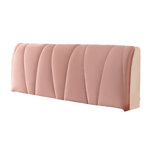 Moyic Cubierta de cabecera de cama elástica multifuncional de fácil cuidado con mano de obra fina de poliéster Decoración del hogar Rosa