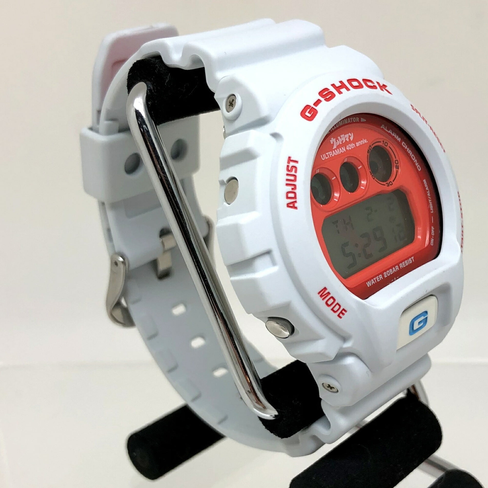 Authenticated Used G-SHOCK G-shock CASIO Casio watch DW-6900FS Ultraman  series birth 40th anniversary 40TH collaboration double name third white  gray 
