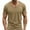 Khaki, variant on Posijego Men's Workout T-Shirts Short Sleeve V Neck Basic Tees Breathable Running Gym Activewear Shirt for Men