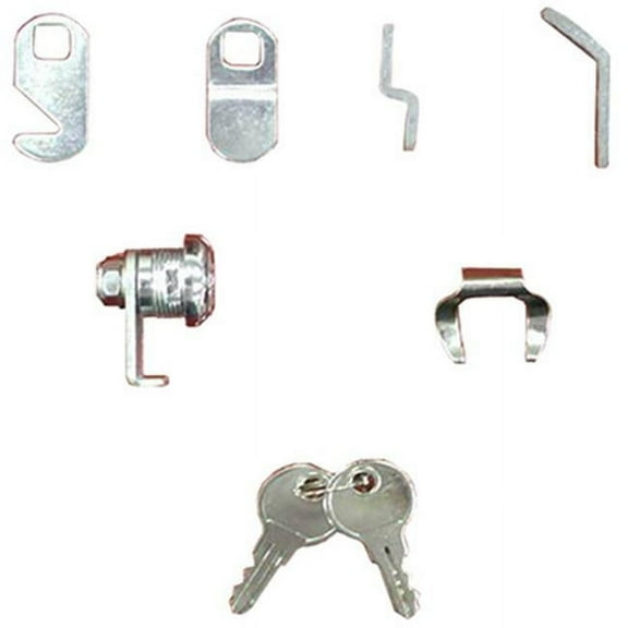 Solar Group LOCKST08 Universal Replacement Mailbox Lock  Gray Metal Pack of 4