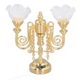 thumbnail image 1 of Retro Dollhouse Miniature Ceiling Light,Double Head Flower Chandelier Mini Light For 1:12 Scale Dollhouse, 1 of 8