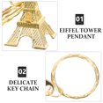 thumbnail image 2 of Masteelf  12 Pcs Small Eiffel Tower Car Key Decoration Golden Keychain, 2 of 7