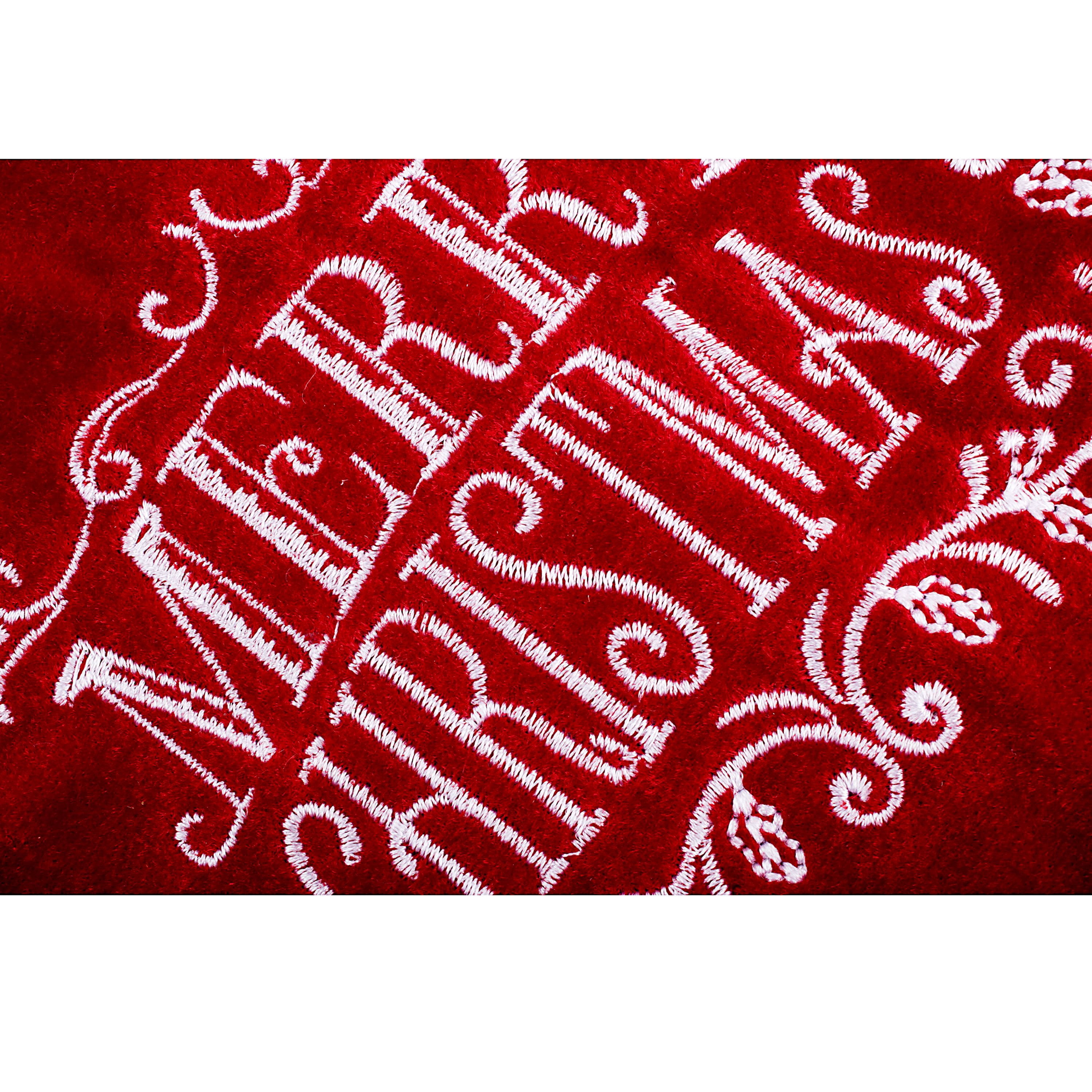 Holiday Time 20 Inch Red Velvet Christmas Stocking
