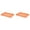 Orange, variant on Fast Food and Serving Tray Unbreakable Tea Platter 10x14.5x0.6 Inch Fast Food Tray PP Reusable Multi Purpose Rectangle Serving Tray for Couch Party Dining Picnic Snack Appetizer 1-2Pc