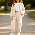 thumbnail image 6 of Guluxicc Kids Boys Girls Cargo Sweatpants Loose Drawstring Joggers Stretchy Running Sports Sweat Pants with Pockets 5-15 Years, 6 of 8