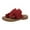 Red, variant on IUJSOY Flip Flops for Women Tie up Bow Slip on Slide Sandals Fashion Summer Beach Shoes Flats