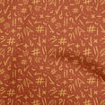 thumbnail image 1 of oneOone Viscose Jersey Maroon Fabric Numerical Symbols Craft Projects Decor Fabric Printed By The Yard 60 Inch Wide, 1 of 4