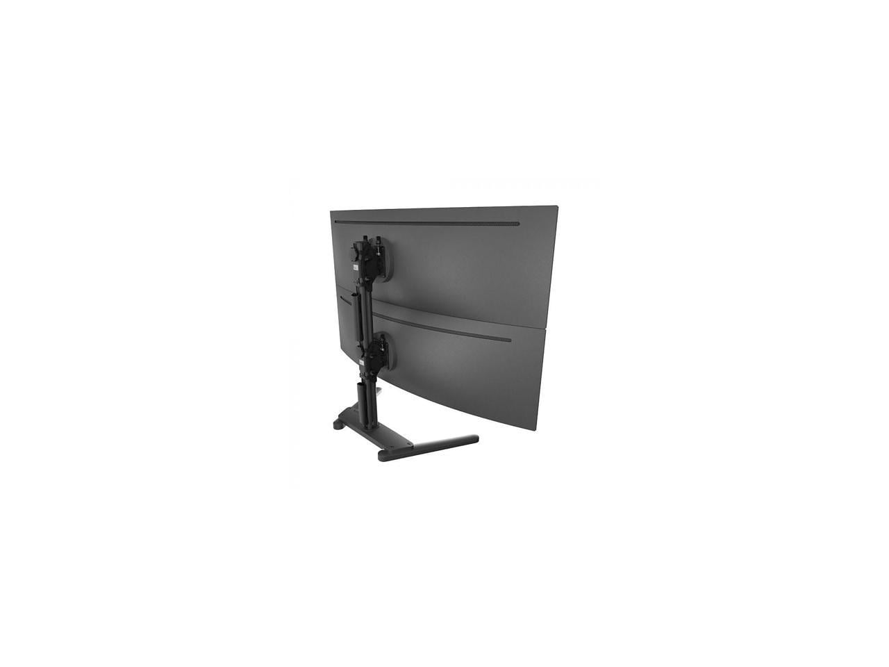 Atdec Freestanding Heavy Duty Dual Vertical Monitor Mount AWMS2BT75FSB