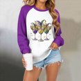 thumbnail image 6 of HCNTES Mardi Gras Shirts for Women Mardi Gras Sequin Long Sleeve Shirt Funny Fat Tuesday Tee Carnival Crewneck Party Tops(Size:S), 6 of 9