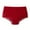 Red, variant on Kmdttou Womens Underwear Breathable Wicking Solid Lace Plus Size High Waist Leak Proof Crotch Shorts Underwear Panties (Regular & Plus Size)