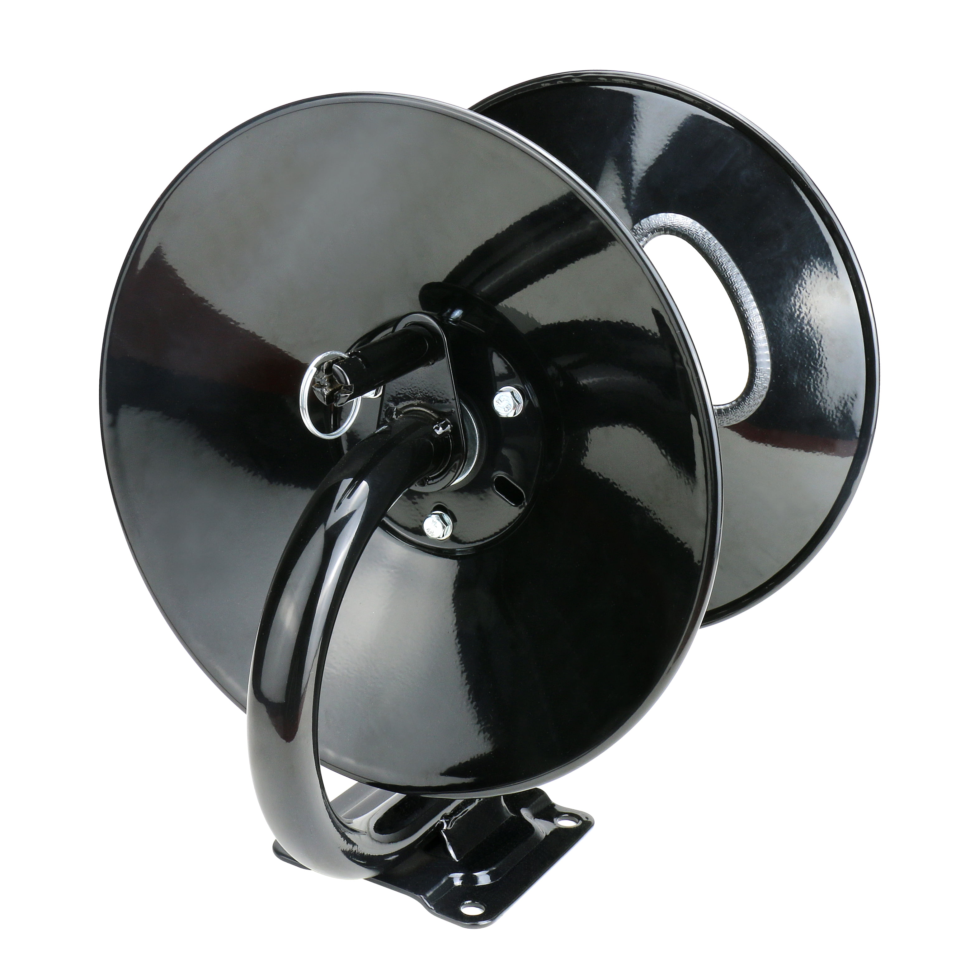 Hyper Tough Heavy-Duty Manual Air Hose Reel, 3ft Lead in Hose Included