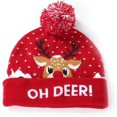thumbnail image 2 of LED Light-Up Hat. Knitted Christmas Hat with LED Light. Warm Cap., 2 of 5