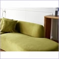 thumbnail image 3 of Modern 6-Seater 132” Curved Velvet Sofa with Throw Pillows – Ergonomic Half Moon for Living Room, Office | Olive Green | Velvet | Throw Pillows, 3 of 10