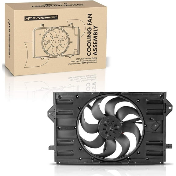 A-Premium Engine Radiator Cooling Fan Assembly Compatible with Buick Envision 2017 2018 2019 2020, L4 2.5L, Replace# 23365567, 84190683