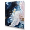 thumbnail image 2 of DESIGN ART Designart "Blue And White Enigmatic Stones I" Abstract Marble Wall Art For Living Room 34 in. wide x 44 in. high, 2 of 5