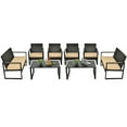 thumbnail image 1 of Patiojoy 8-Piece Outdoor Wicker Sofa Set Patio Conversation Set with Coffee Table, 1 of 7