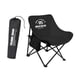 thumbnail image 4 of Taburete de silla de campamento plegable al aire libre silla portátil doblada cómoda tubería de acero de tela oxford con bolsillo lateral para patio Negro, 4 of 8