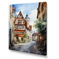 thumbnail image 2 of Designart "Street in Rothenburg, Germany I" Cityscapes Canvas Art Print, 2 of 5