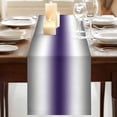 thumbnail image 3 of Gray Purple Table Runner 70 Inches Long, Modern Gradient Geometric Cotton Linen Table Runners Dresser Scarves, Decorative Fabric Tabletop Scarf Furniture Cover for Home Dinner Party 13"x70", 3 of 9