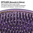 thumbnail image 2 of Olivia Garden Aurora OG Brush Styler, To Smooth and add Shine, All hair Types, removable cushion for easy cleaning, scalp hugging for scalp massage, gentle, for women, men and children, Aurora, 2 of 5