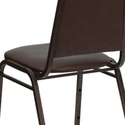 Flash Furniture Hercules Series Adult Size Trapezoidal Stacking Banquet Chair, Brown