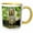 Yellow/White, variant on 3drose, Eastern Fox Squirrel, Adult Drinking, Hill Country, Texas, 11oz Two-tone Green Mug